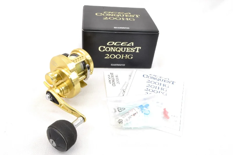 Fishing Reel For Catching Big Bass-Used Shimano 14 Ocea Conquest 200HG Right