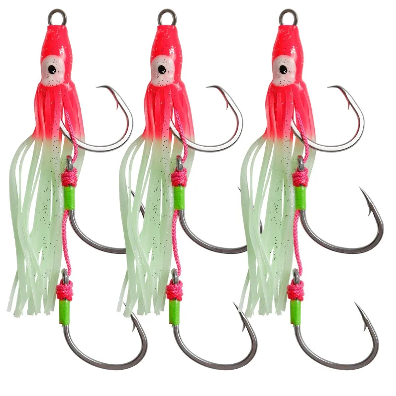 Fish Hooks For Nighttime Fishing-Vexed Bottom Meat Assist 3 Pack