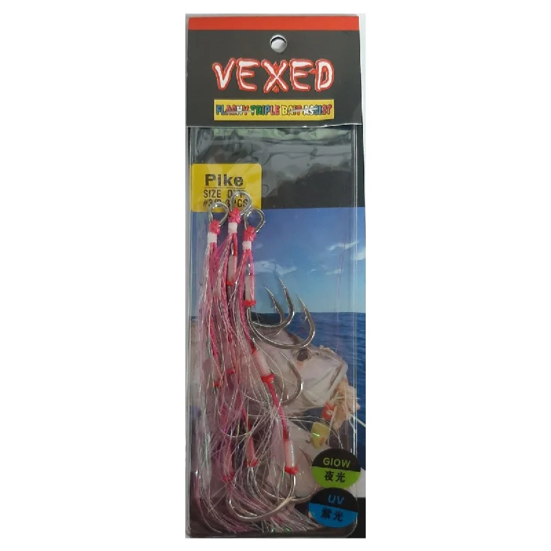 Fish Hooks For Saltwater Fishing In Rough Waters-Vexed Triple Bait Assist