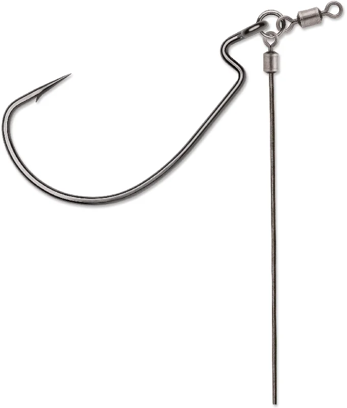 Fish Hooks For Catching Mullet-VMC Tolo Rig Heavy Duty Wide Gap Black Nickel 2ct Size 5/0